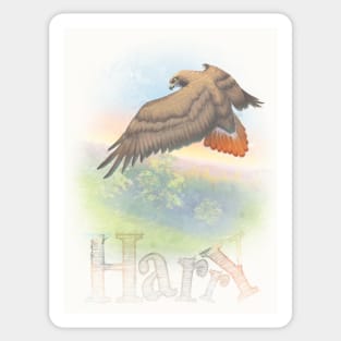 Harry the Hawk Sticker